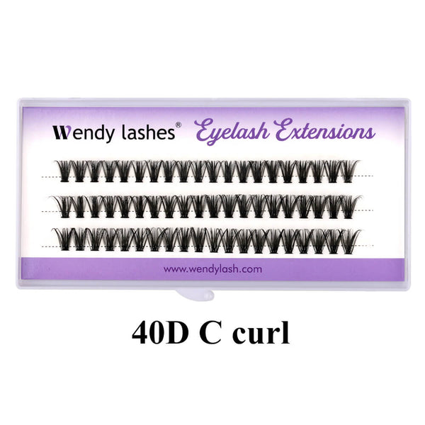 3-Row Individual Lash Clusters 10D/20D/30D/40D